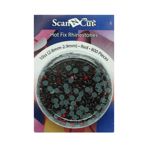 Brother Hot Fix Rhinestones 10SS 2.8mm-2.9mm Red 800pc Scan N Cut